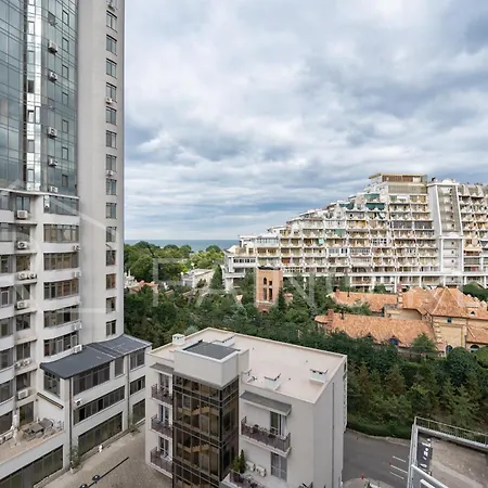 Fainorent панорамний вид, аркадія та 5 хв до моря #500 * Odessa