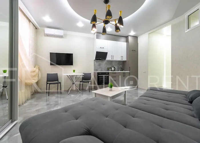 панорамний вид моря дві спальнi та зала 0522 أوديسا