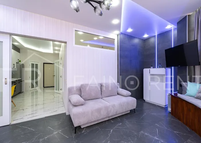 панорамний вид моря дві спальнi та зала 0522 أوديسا