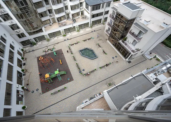 панорамний вид моря дві спальнi та зала 0522 Apartman