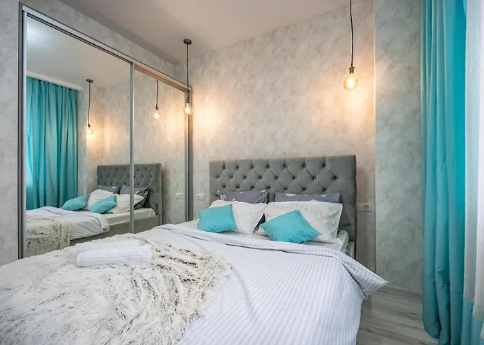 панорамний вид моря дві спальнi та зала 0522 Apartman